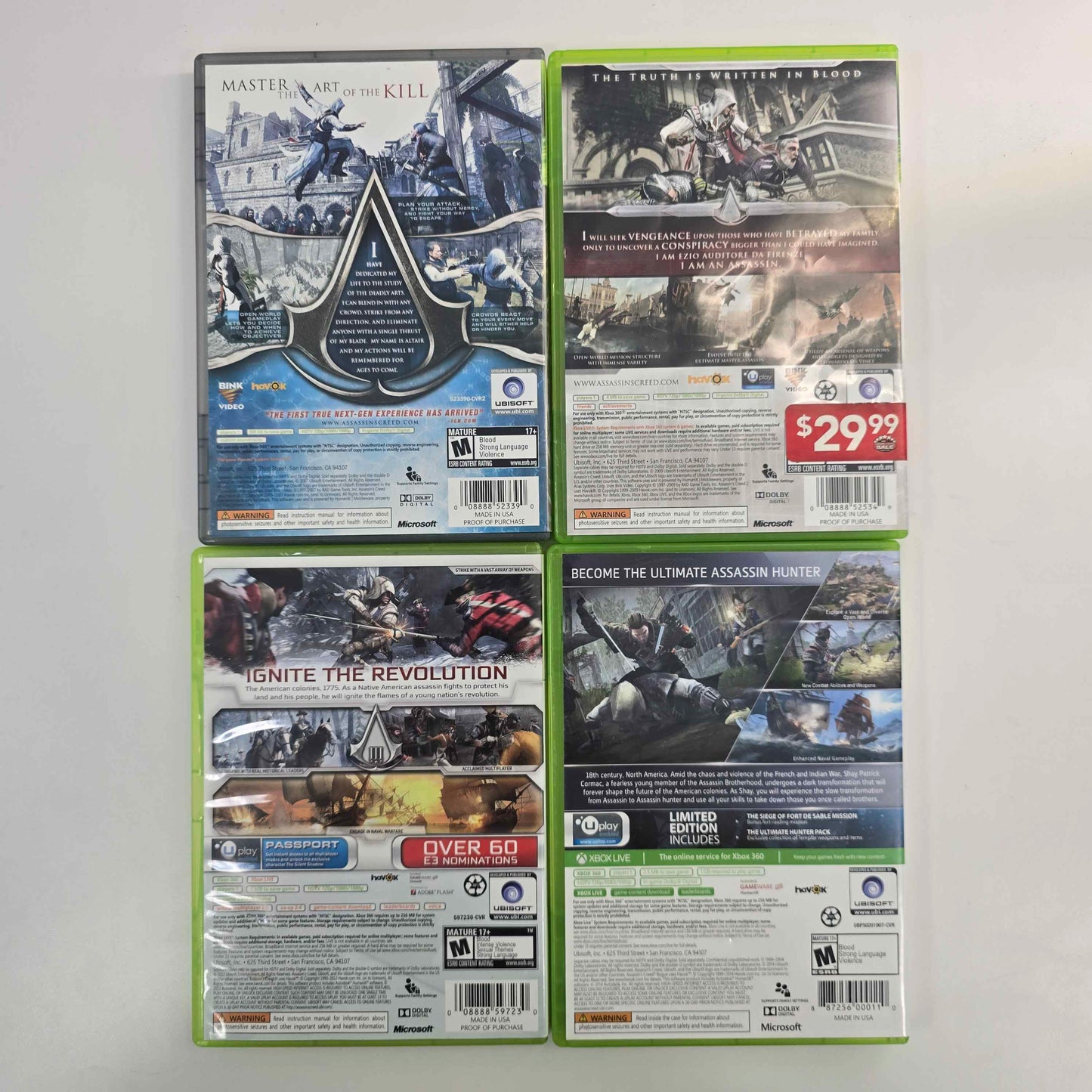 Lot of 5 Microsoft Xbox 360 Games