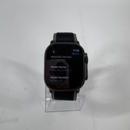 Factory Unlocked Apple Watch Ultra 3 49MM Graphite Aluminum Midnight Sport Band
