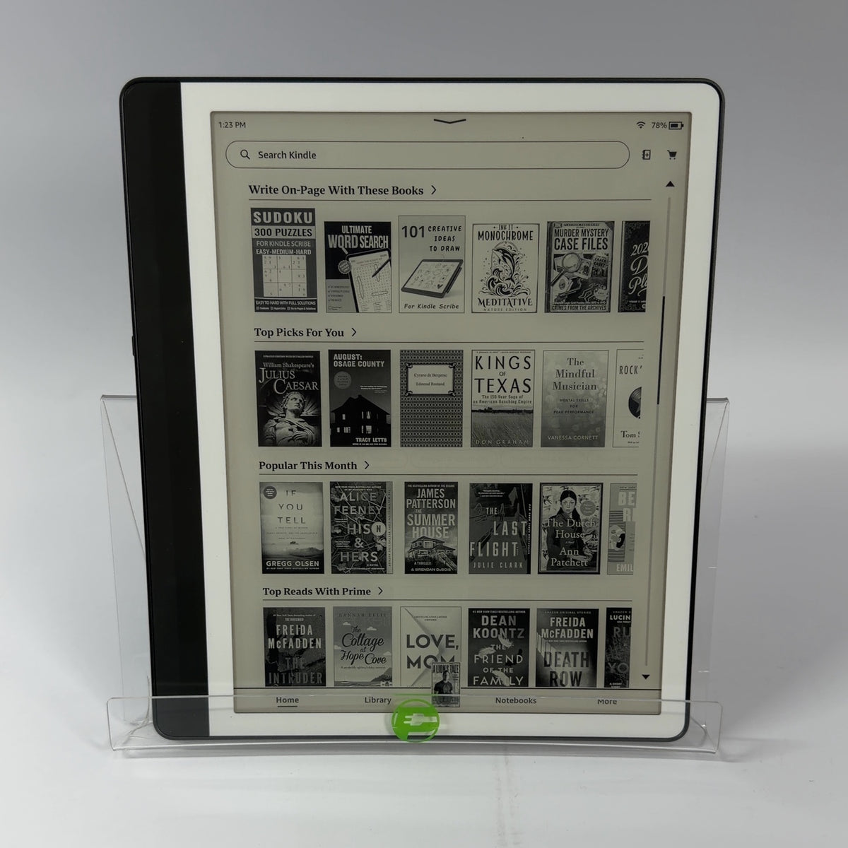 WiFi Only Amazon Kindle Scribe 64GB Luna Grey C4A6T4