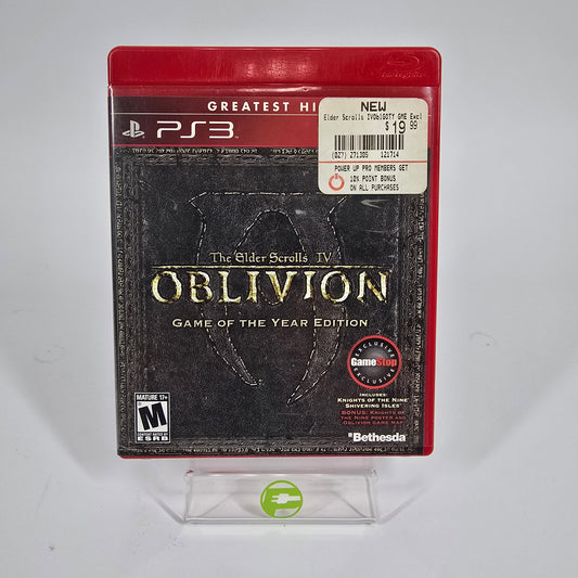 Elder Scrolls IV Oblivion [Game of the Year] (Sony PlayStation 3 PS3, 2007)