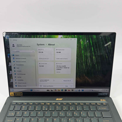 Acer Swift 3 N19H5 14" i7-1165G7 2.8GHz 16GB RAM 1TB SSD