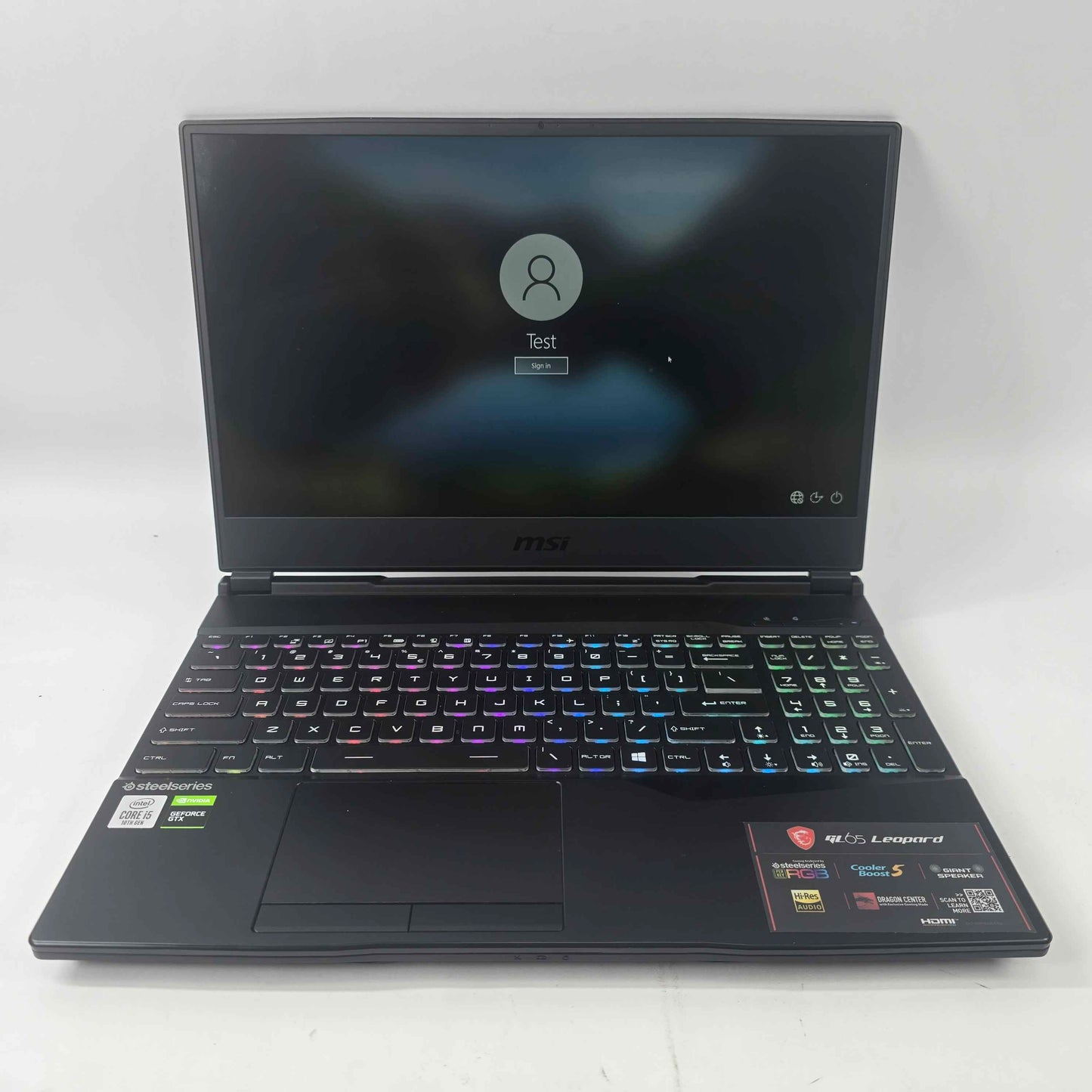 MSI Leopard GL65 GL65 15.6" i5-10300H 2.5GHz 16GB RAM 512GB HDD GeForce GTX 1650