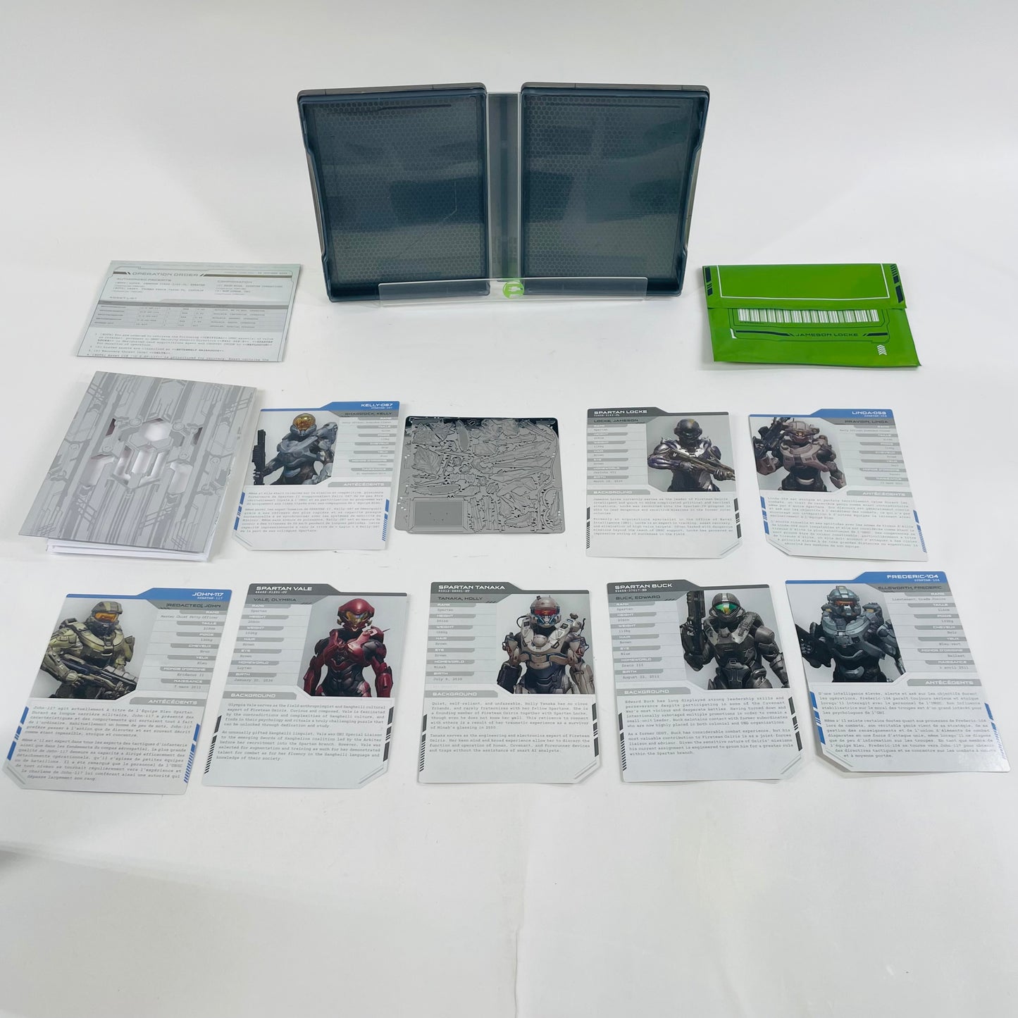 Halo 5 Guardians Limited Edition Steelbook 3d Cut Models No Disc