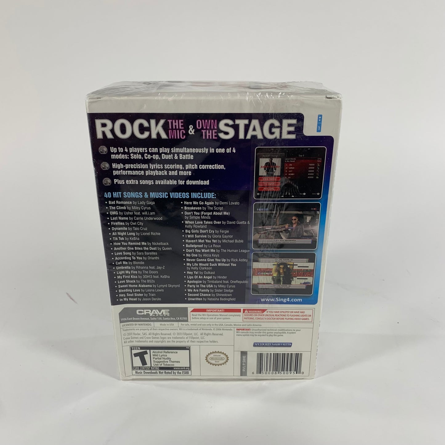 New Sing4: The Hits Edition with Mic (Nintendo Wii, 2011)
